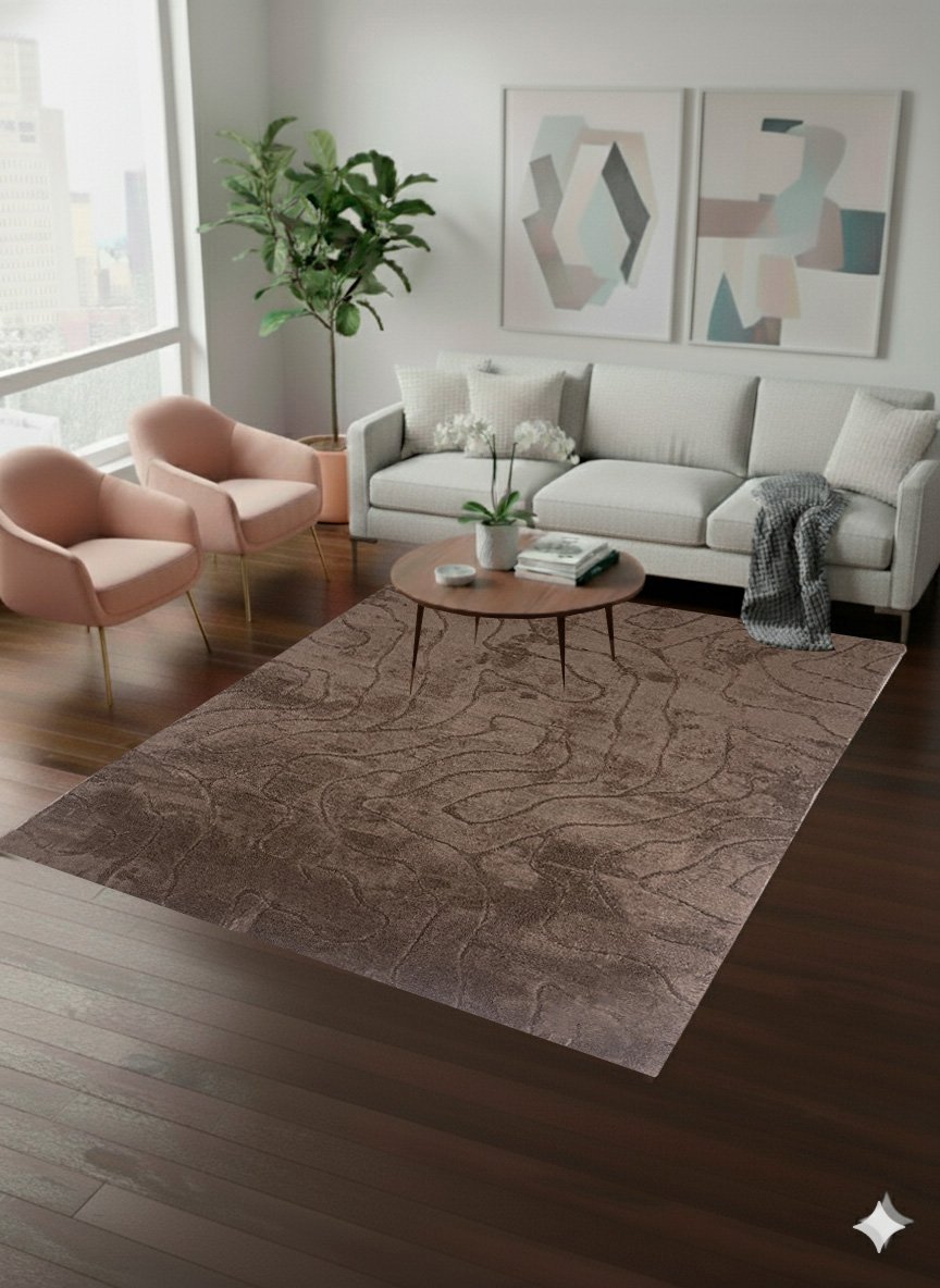 REF.14214 TAP ONDRA 120X180- MARRÓN